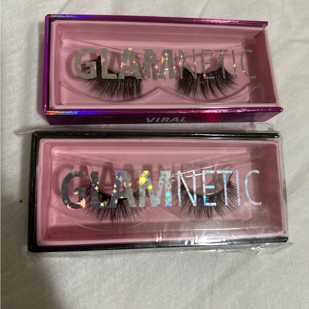 2 Glamnetic eyelashes